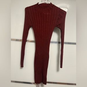 Stretchy long sleeve mini dress - perfect for fall!